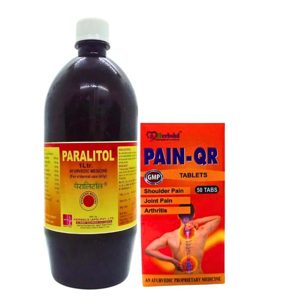 Paralitol Massage Oil & Pain - QR Tablets(combo) - HEALTH AIM PHARMACY