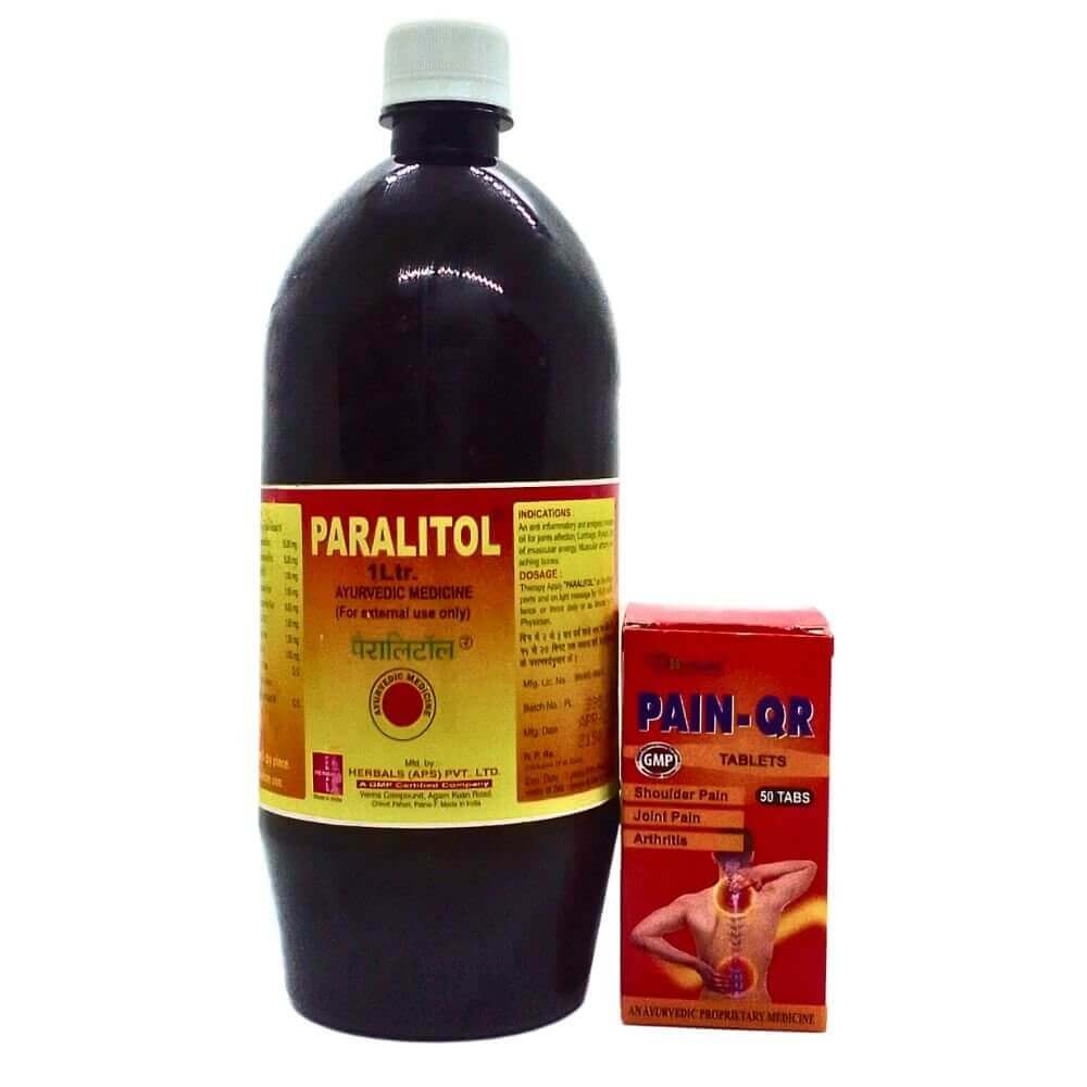 Paralitol Massage Oil & Pain - QR Tablets(combo) - HEALTH AIM PHARMACY