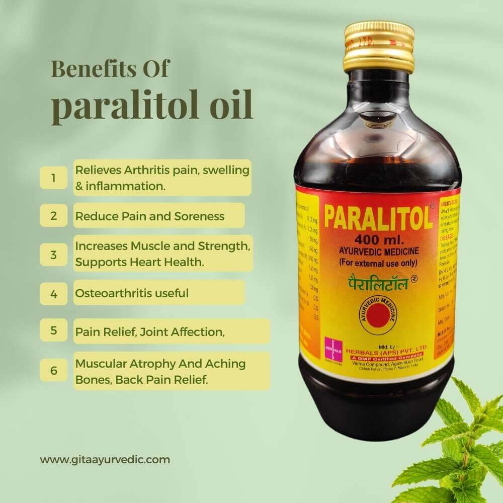 Paralitol Oil 1 piece (400 ml) & Pain QR tablet (Pack of 2) - HEALTH AIM PHARMACY