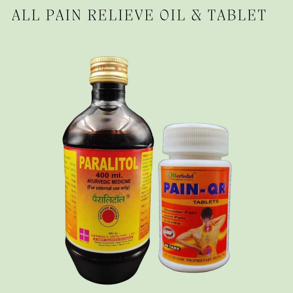 Paralitol Oil 1 piece (400 ml) & Pain QR tablet (Pack of 2) - HEALTH AIM PHARMACY