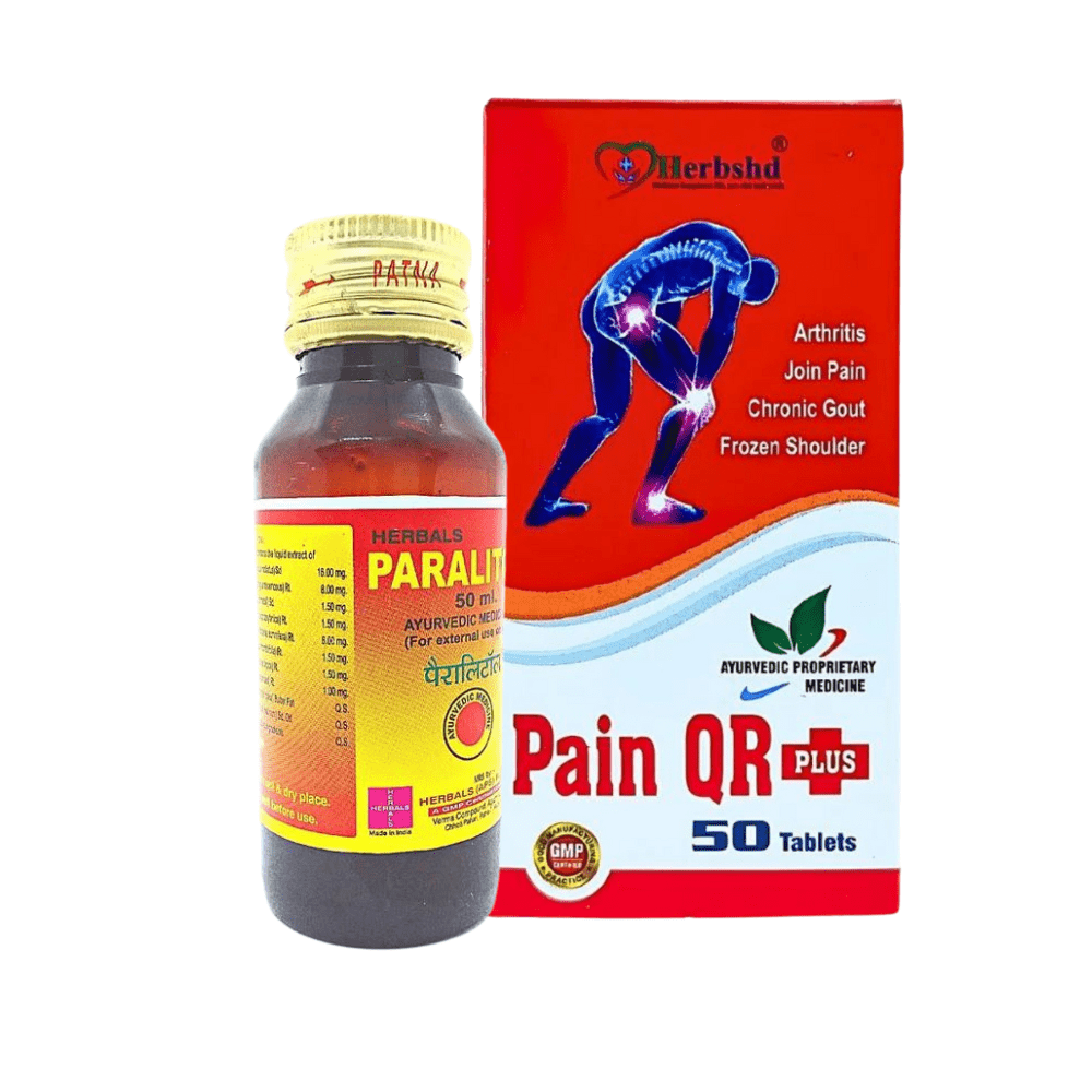 Paralitol Oil 50ml & Pain QR Plus 50 capsule - HEALTH AIM PHARMACY