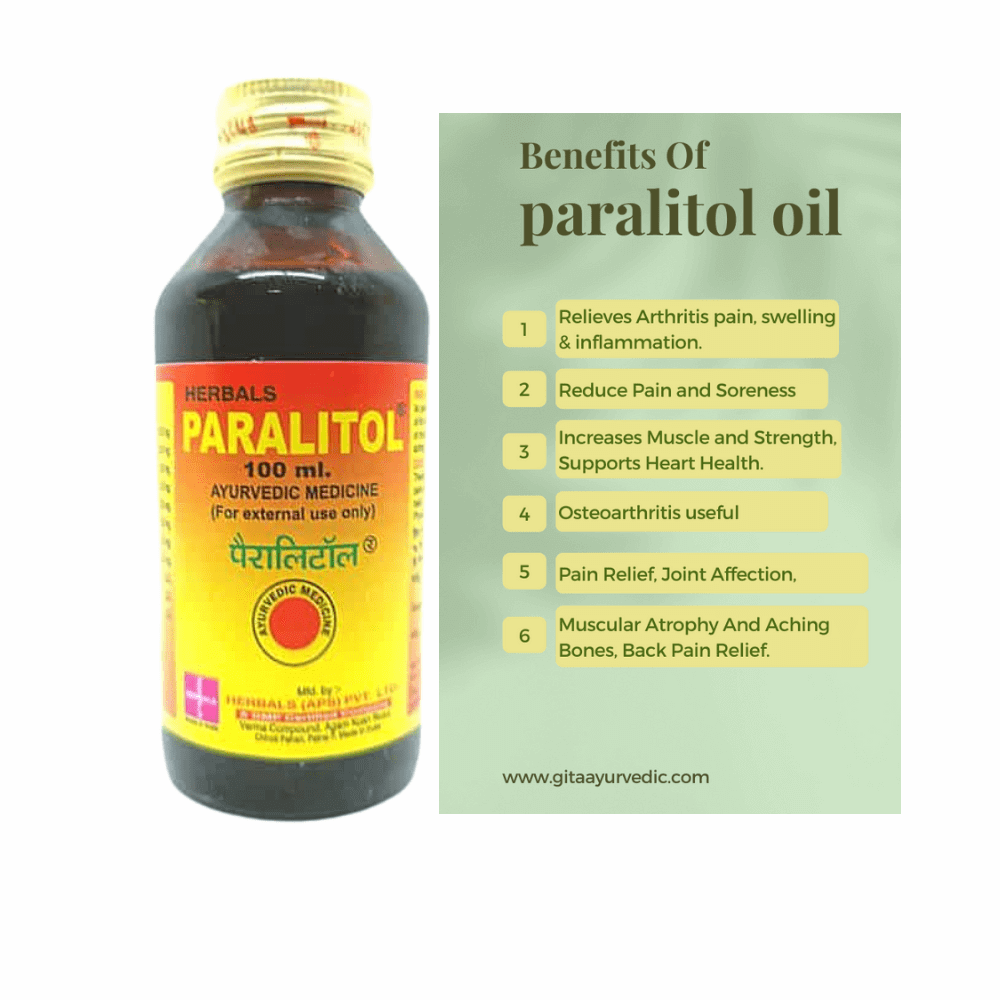 Paralitol Oil all kind off Pain Relief 100 ml.( pack of 4) - HEALTH AIM PHARMACY