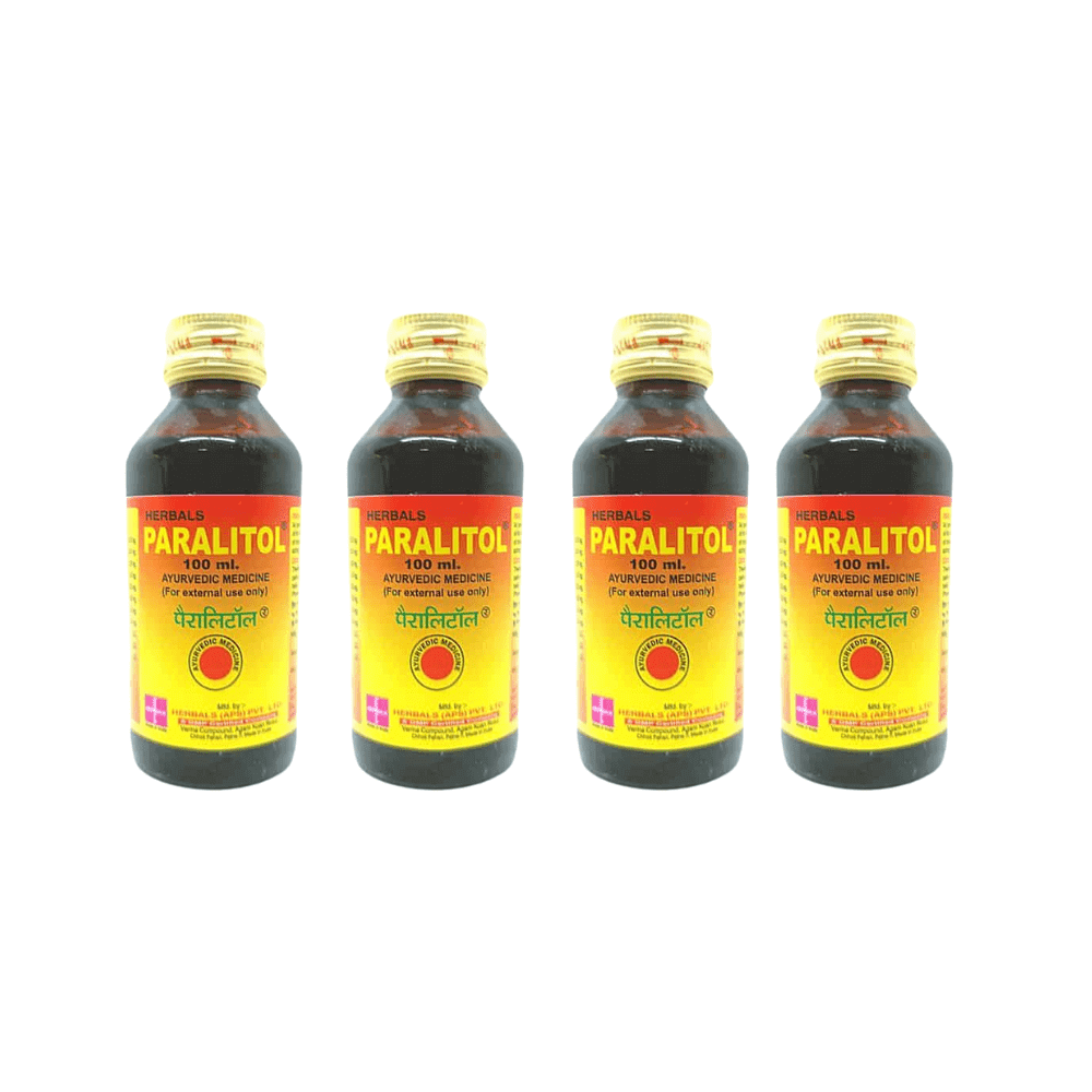 Paralitol Oil all kind off Pain Relief 100 ml.( pack of 4) - HEALTH AIM PHARMACY
