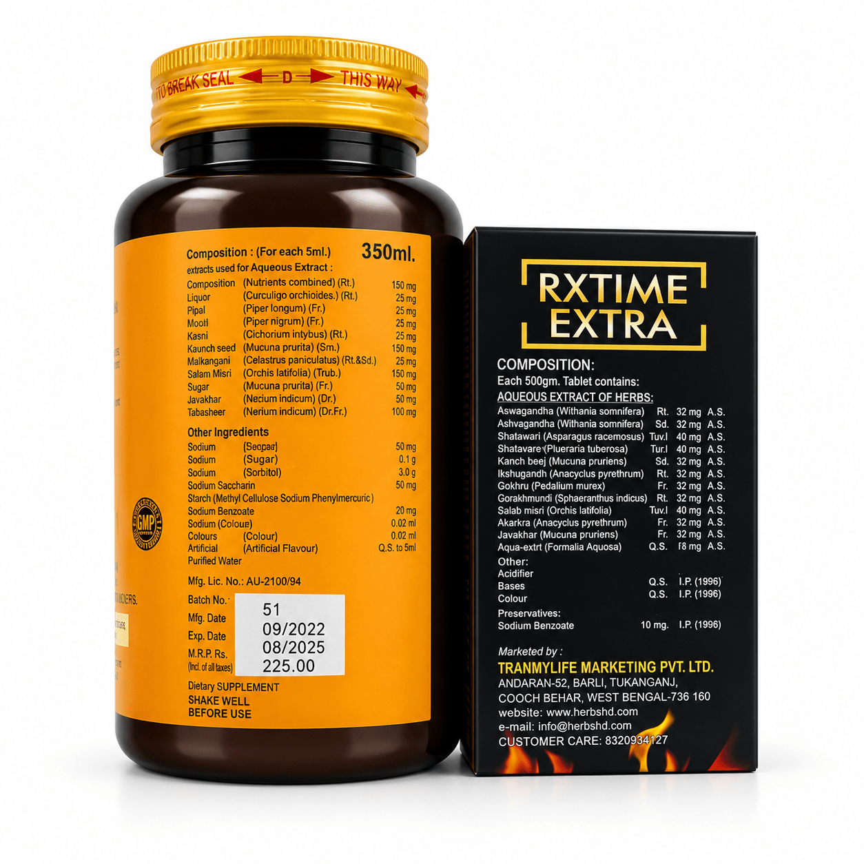 Paravine & Rxtime extra Tables - HEALTH AIM PHARMACY