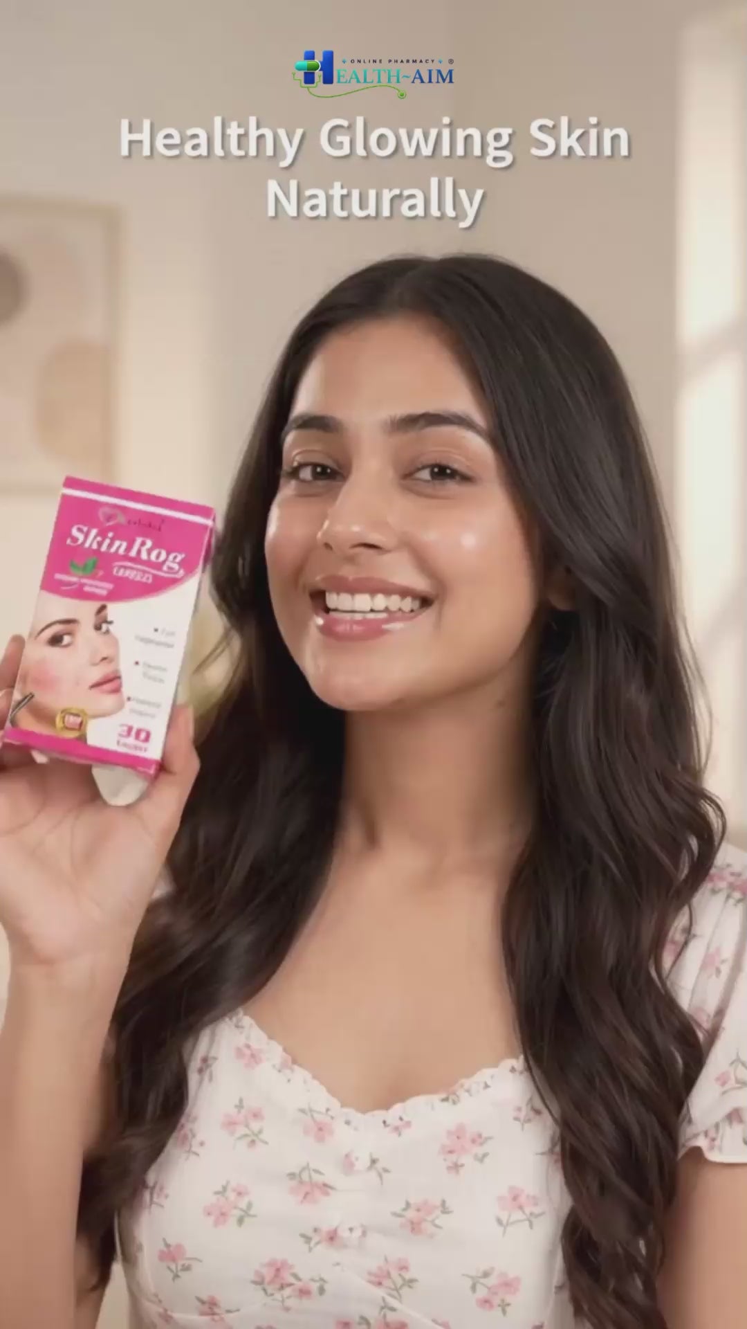 Load video: Ayurvedic Skinrog Capsule for Healthy Skin 30 Capsules