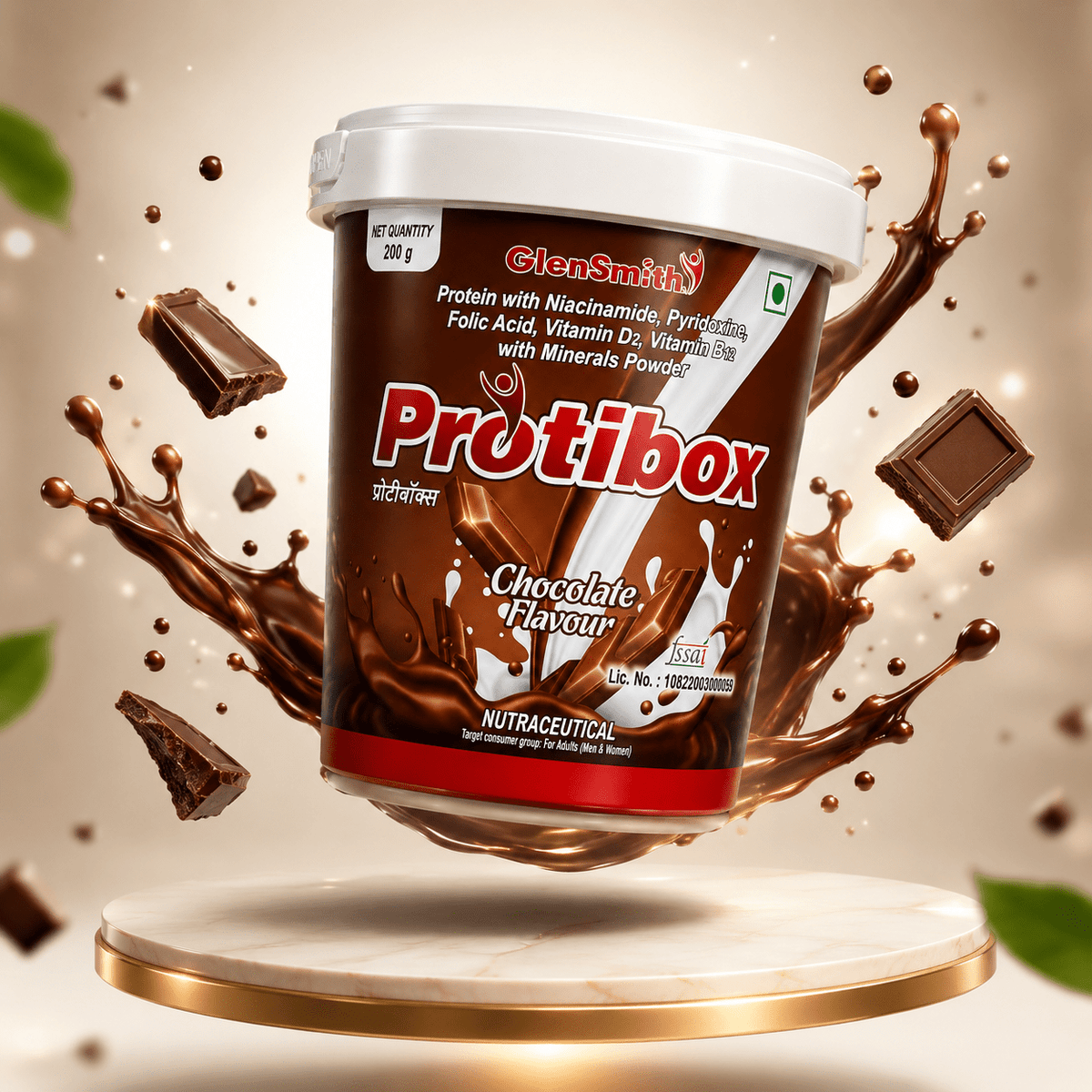 Protibox Powder, Chocolate Flavour, 200gm - HEALTH AIM PHARMACY
