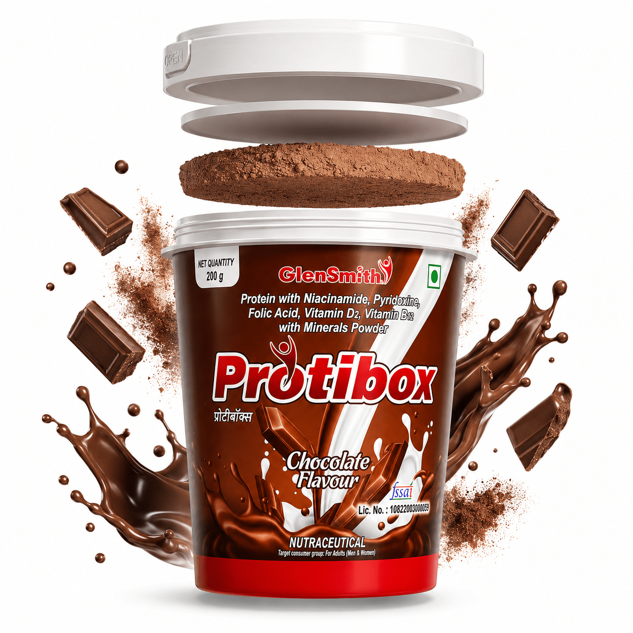 Protibox Powder, Chocolate Flavour, 200gm - HEALTH AIM PHARMACY