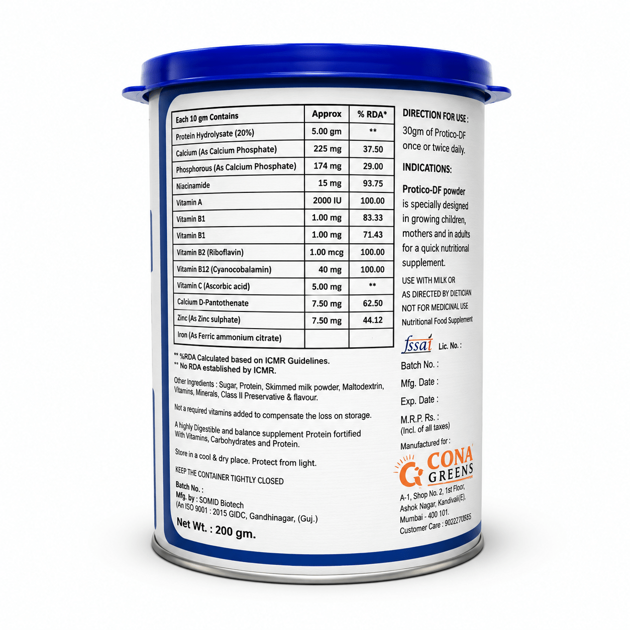 Protico - DF Protein Powder 200gm - HEALTH AIM PHARMACY
