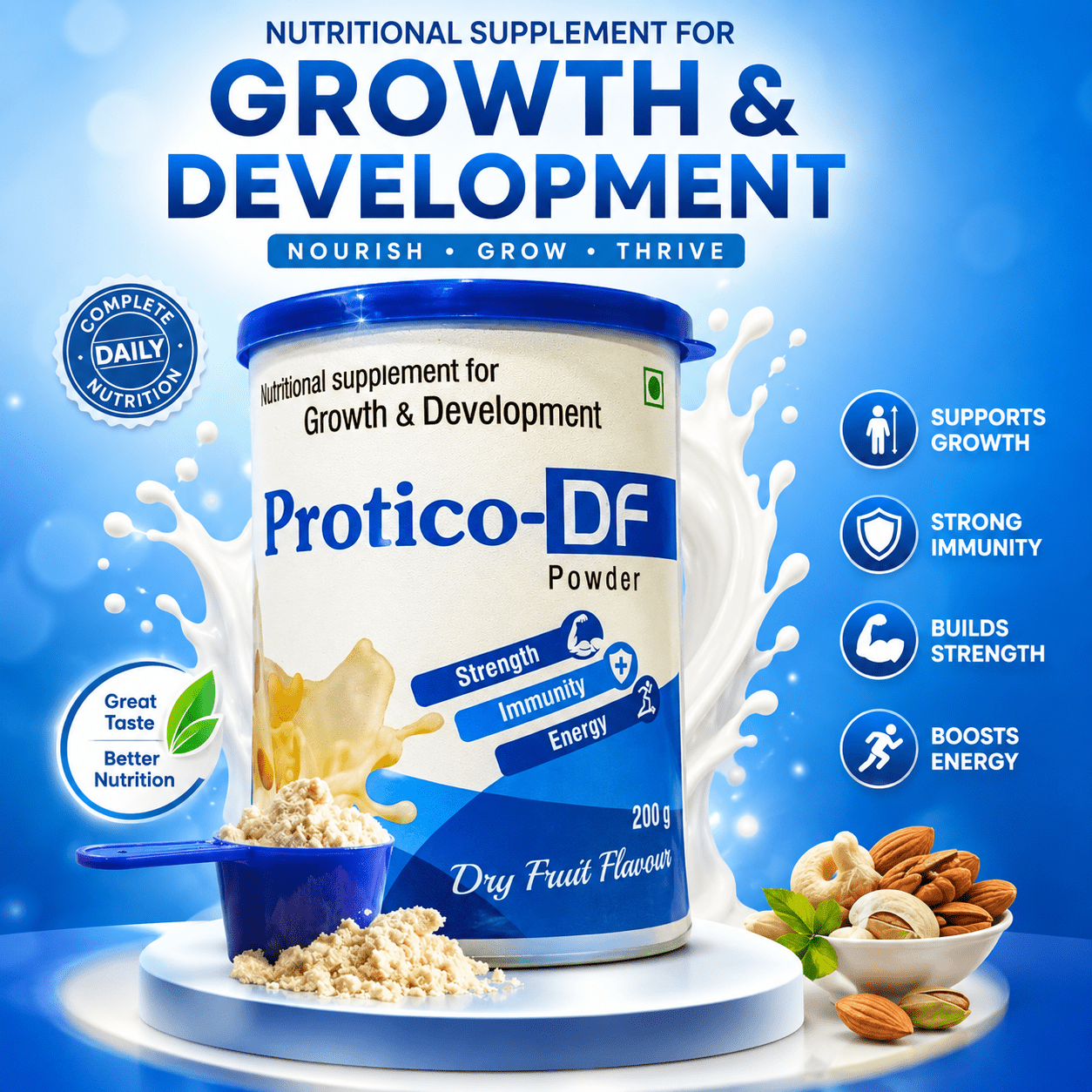 Protico - DF Protein Powder 200gm - HEALTH AIM PHARMACY