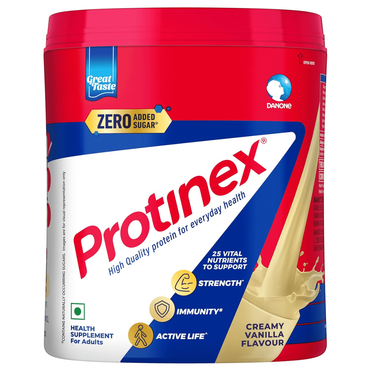 Protinex High Quality Protein | Nutritional Drink for Immunity & Strength Zero Added Sugar Creamy Vanilla Flavour | 400g - HEALTH AIM PHARMACY