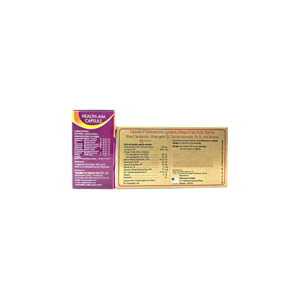 Q Gold & Health aim capsule (combo pack) - HEALTH AIM PHARMACY