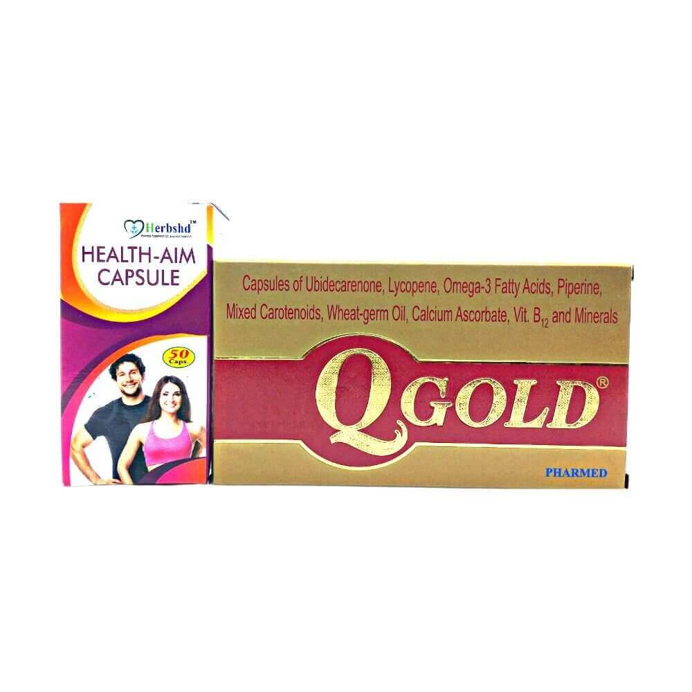 Q Gold & Health aim capsule (combo pack) - HEALTH AIM PHARMACY
