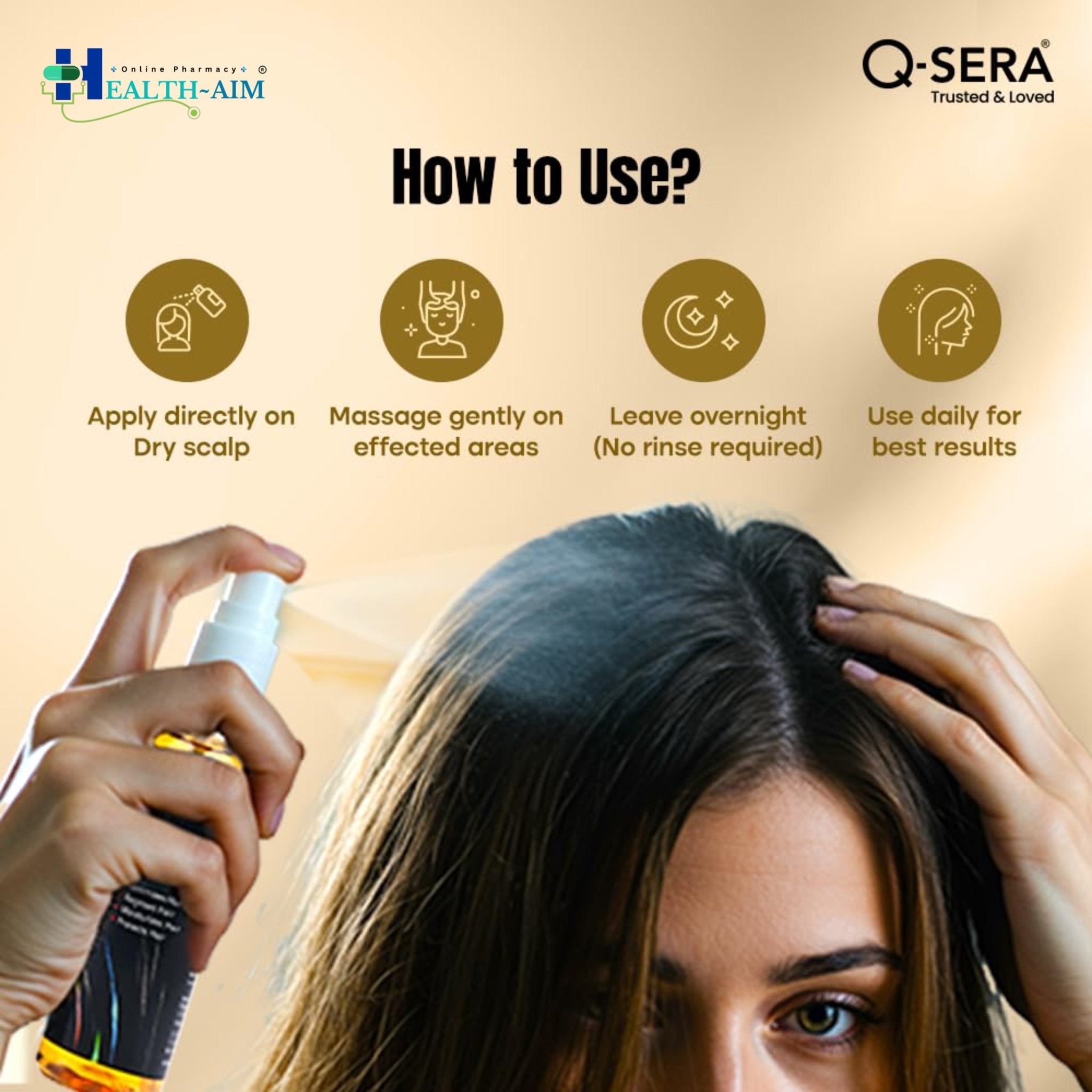 Q - Sera Hair Serum – Advanced Formula to Reduce Hair Loss & Repair Damaged Hair - HEALTH AIM PHARMACY
