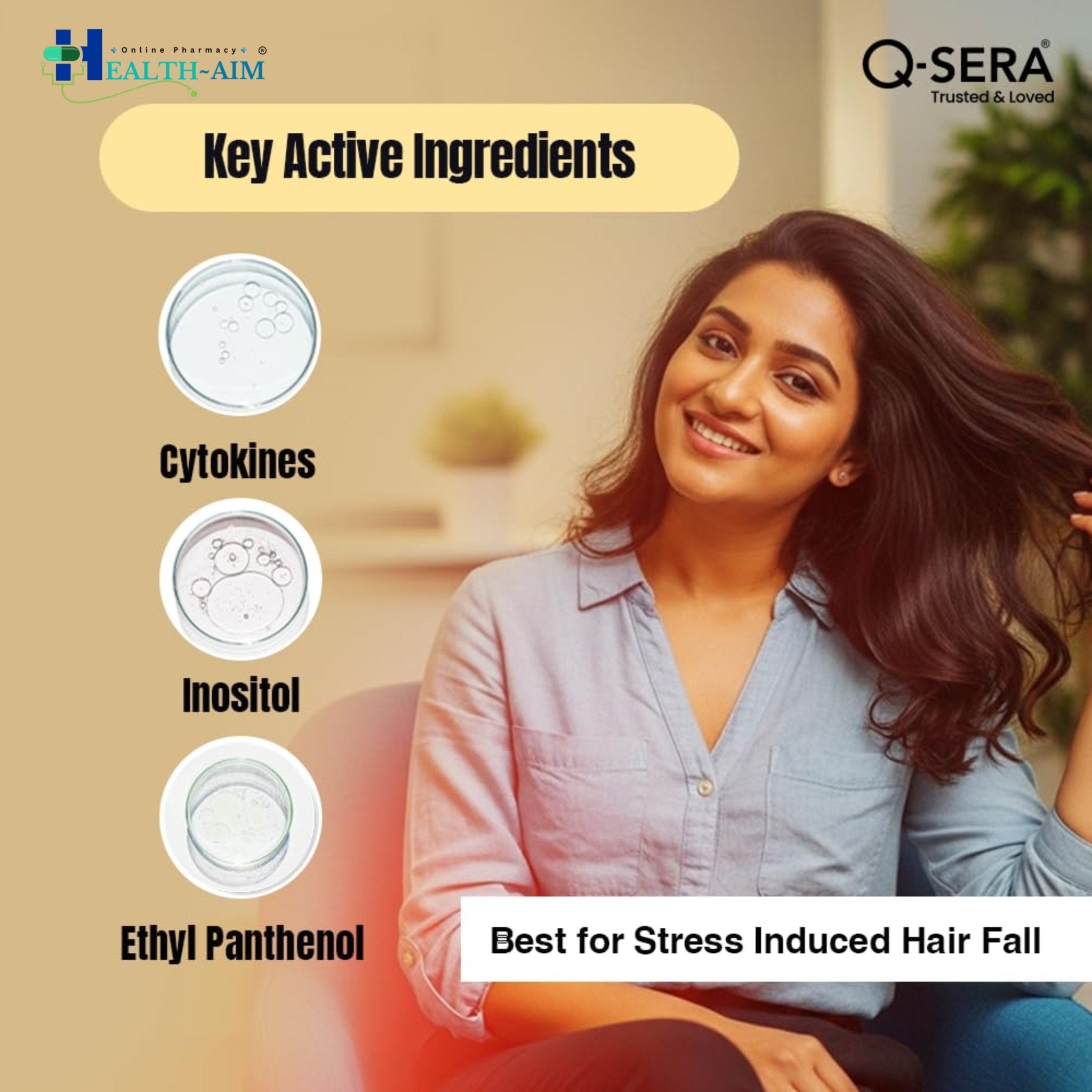 Q - Sera Hair Serum – Advanced Formula to Reduce Hair Loss & Repair Damaged Hair - HEALTH AIM PHARMACY