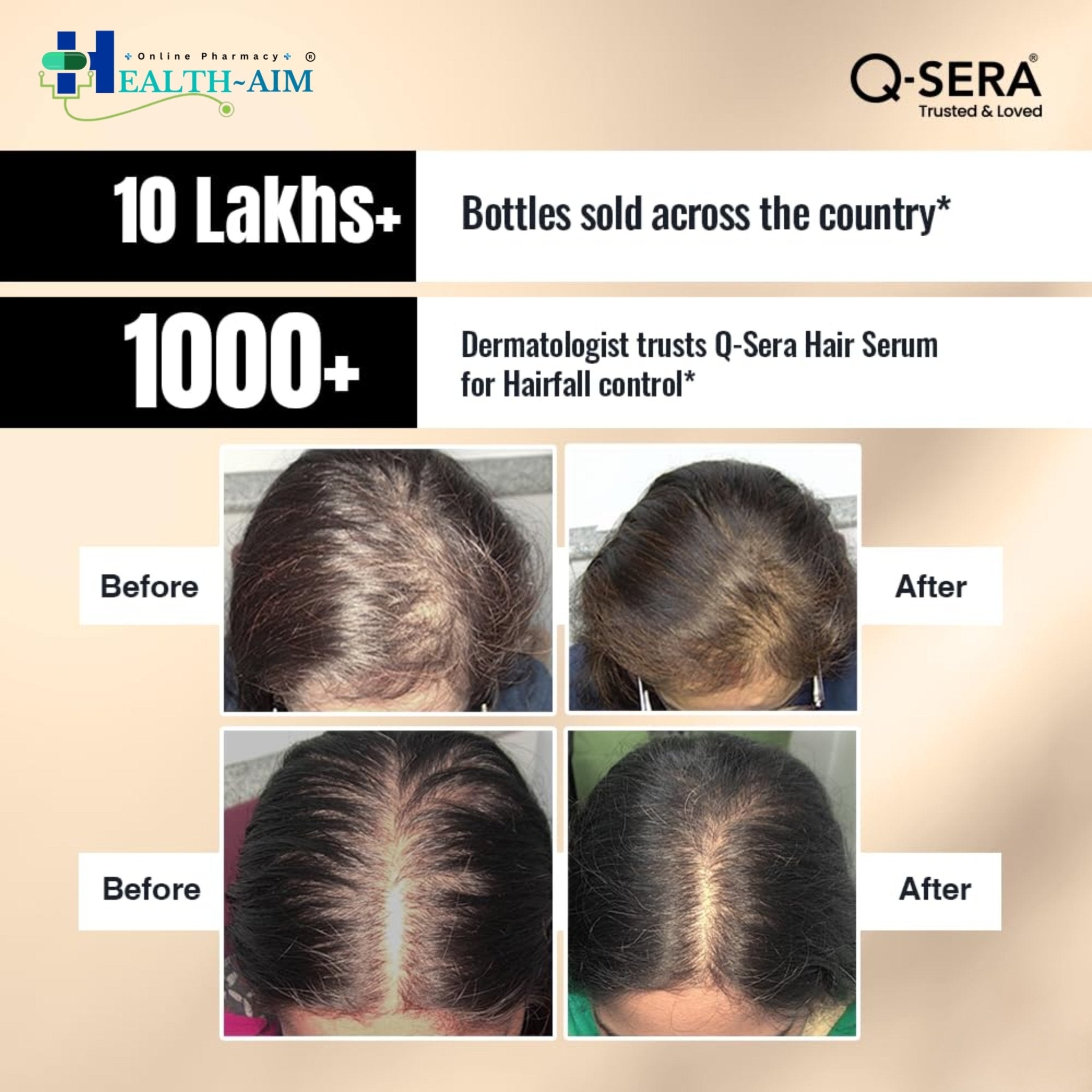 Q - Sera Hair Serum – Advanced Formula to Reduce Hair Loss & Repair Damaged Hair - HEALTH AIM PHARMACY
