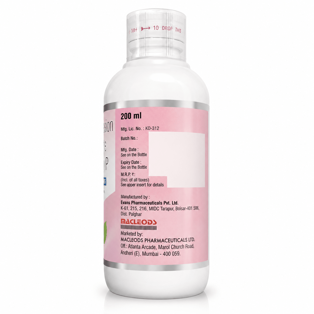 RABEMAC MPS SYRUP SUGAR FREE 200ML - HEALTH AIM PHARMACY