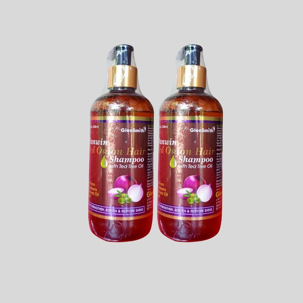 Reduces hair loss Red Onion Hair Shampoo ( pack of 2) - HEALTH AIM PHARMACY