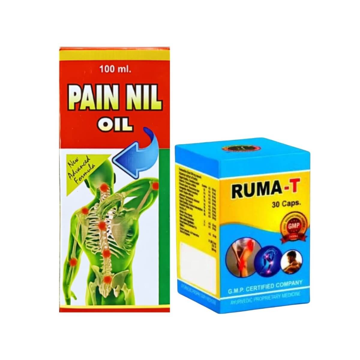 RUMA - T 30 CAPSULES + PAIN NIL OIL 100 ML - HEALTH AIM PHARMACY