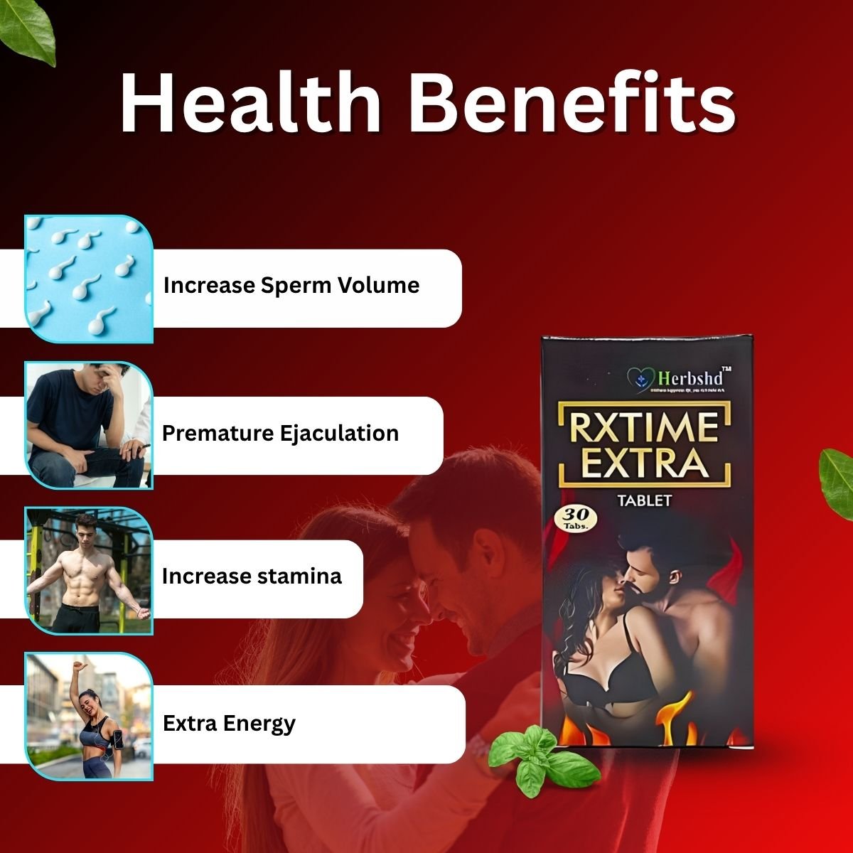 Rxtime Extra 30 Tablet for Premature Ejaculation | Pack of 2 - HEALTH AIM PHARMACY