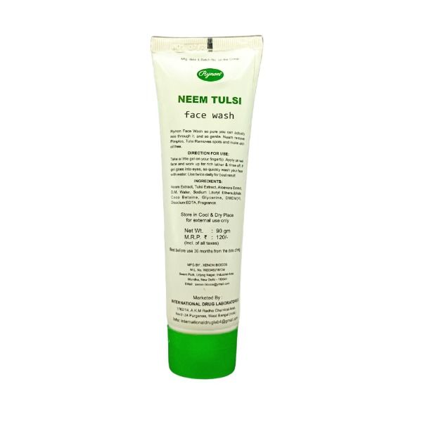 Rynon Neem Tulsi Face Wash 90gm. (PACK 2) - HEALTH AIM PHARMACY