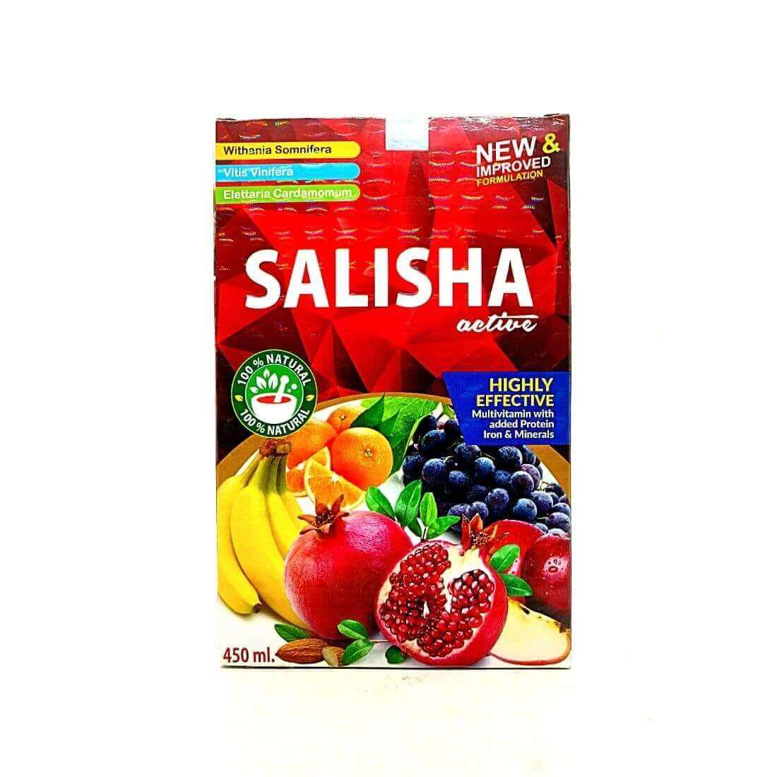 Salisha Active Syrup 450ml. Pack Of 3 - HEALTH AIM PHARMACY