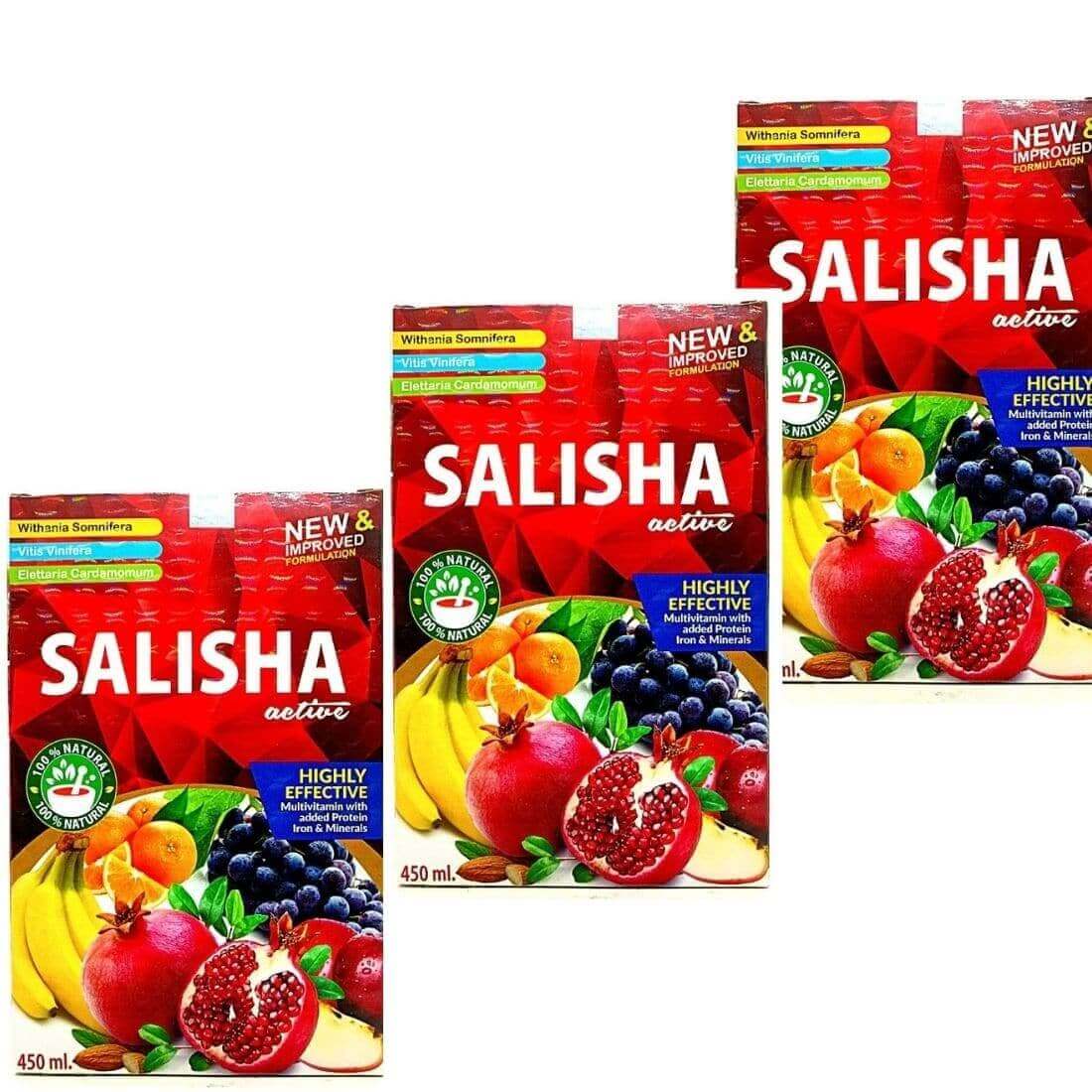 Salisha Active Syrup 450ml(Pack of 2) - HEALTH AIM PHARMACY