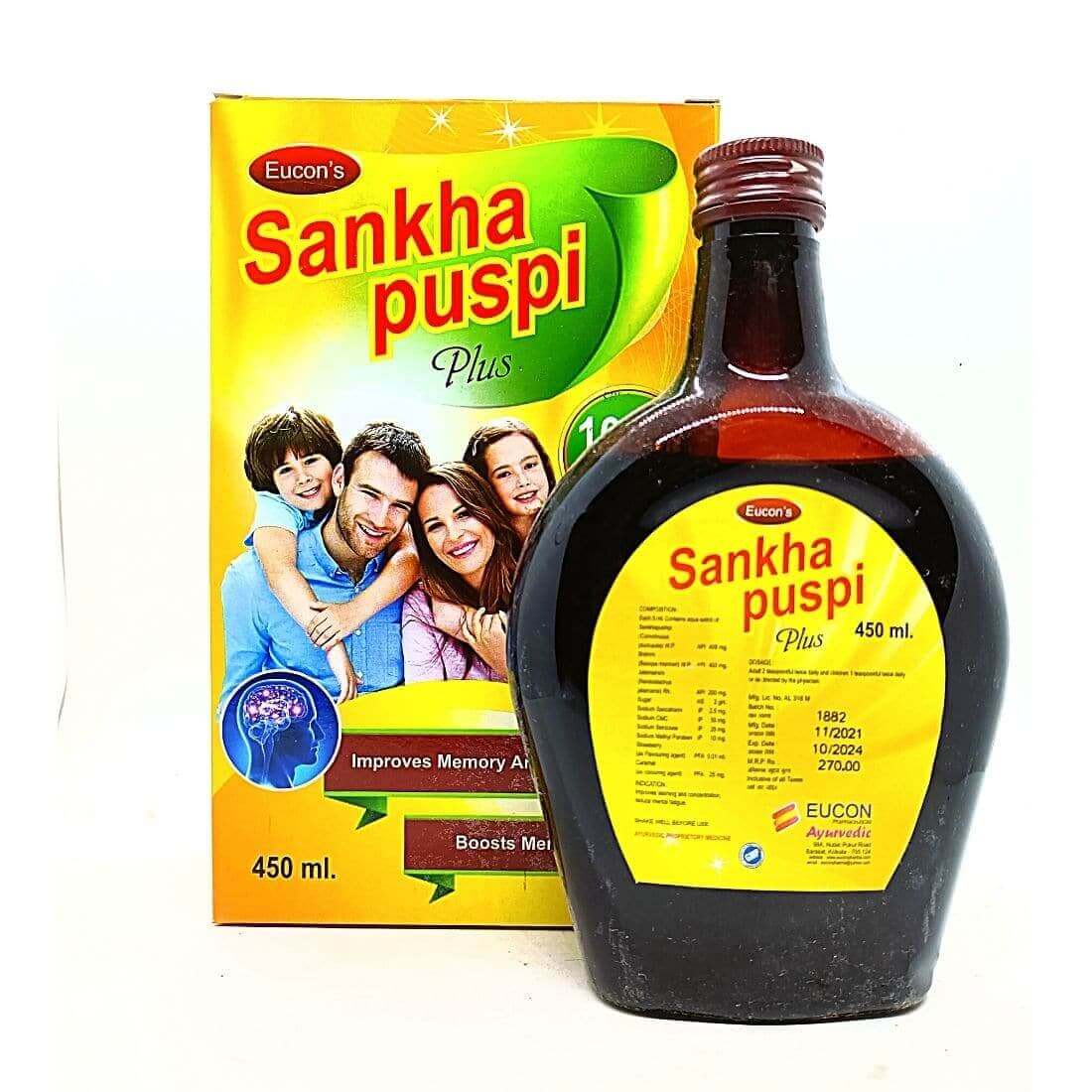 Sankha Puspi Plus Syrup (pack of 2) - HEALTH AIM PHARMACY
