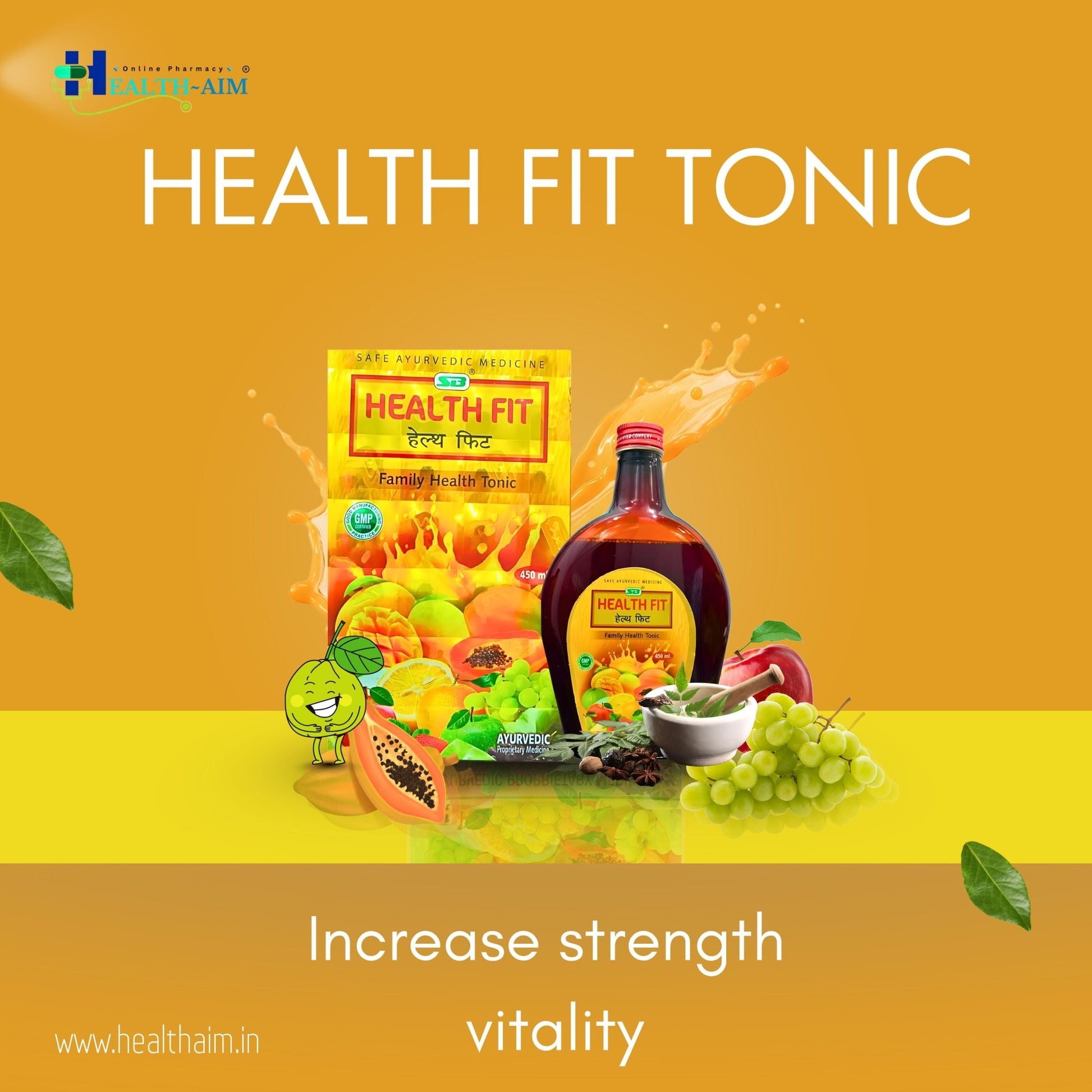 SB Herbo Health Fit Tonic | 450ml | Pack of 2 - HEALTH AIM PHARMACY