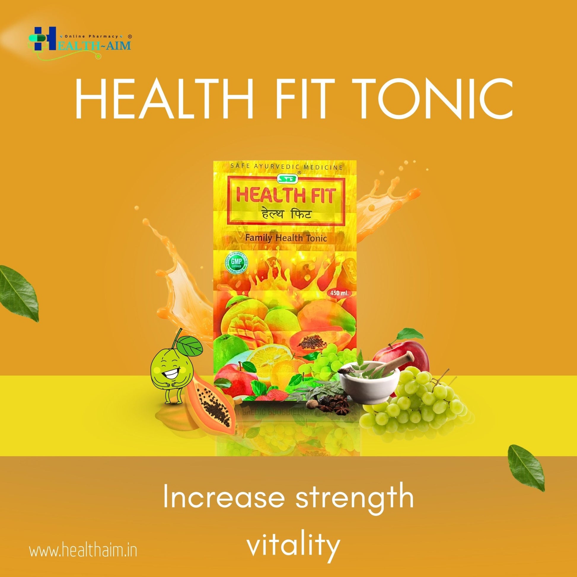 SB Herbo Health Fit Tonic | 450ml | Pack of 2 - HEALTH AIM PHARMACY