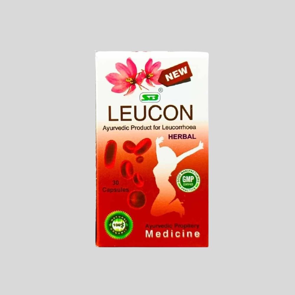 Sb Leucon Herbal Capsule for Leucorrhoea 30 Caps (pack of 2) - HEALTH AIM PHARMACY