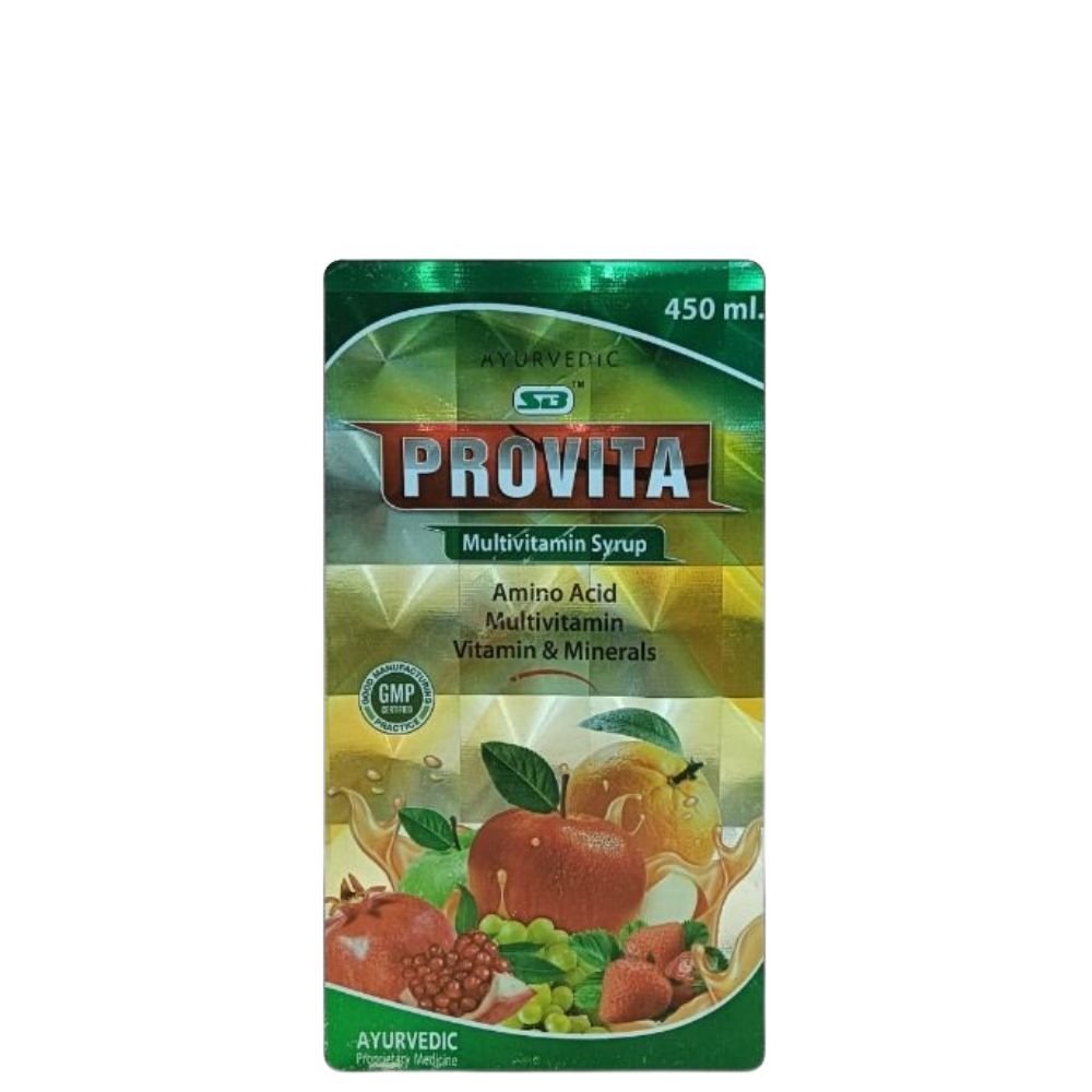 SB Provita Multivitamin syrup 450ml.(pack of 2) - HEALTH AIM PHARMACY