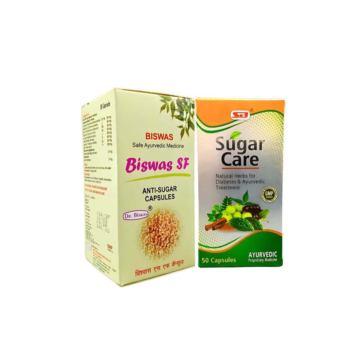 SB Sugar Care Capsule & Biswas SF Capsule For Diabetes - HEALTH AIM PHARMACY