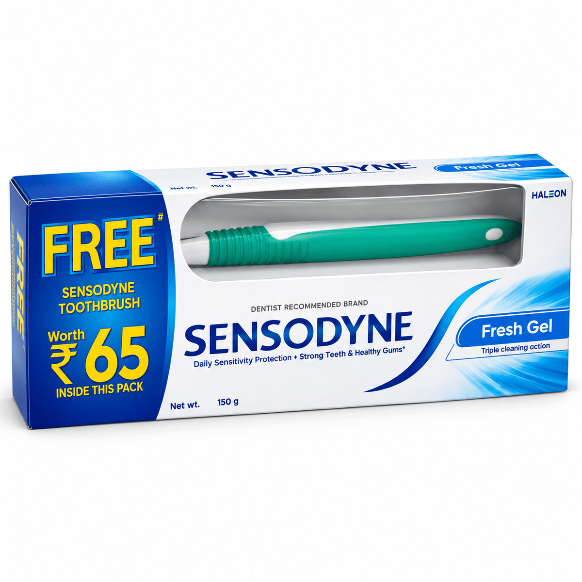 Sensodyne Fresh Gel Toothpaste (Free Sensodyne Toothbrush) 150 g - HEALTH AIM PHARMACY
