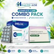 Shelcal 500 60 Supplement Tablets - Strong Bones & Overall Health + Pantodac DSR (Pack of 2) - HEALTH AIM PHARMACY