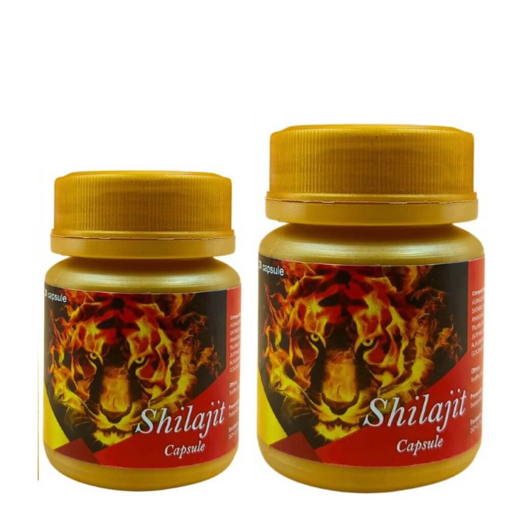 Shilajit Capsule improve strength stamina( Pack Of 2) - HEALTH AIM PHARMACY