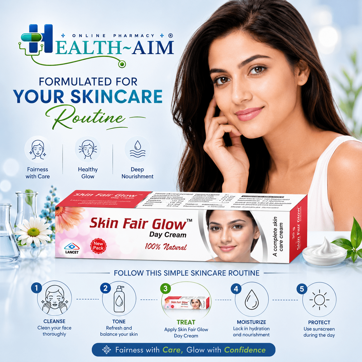 Skin Fair Glow Face Cream (Pack of 4) - HEALTH AIM PHARMACY