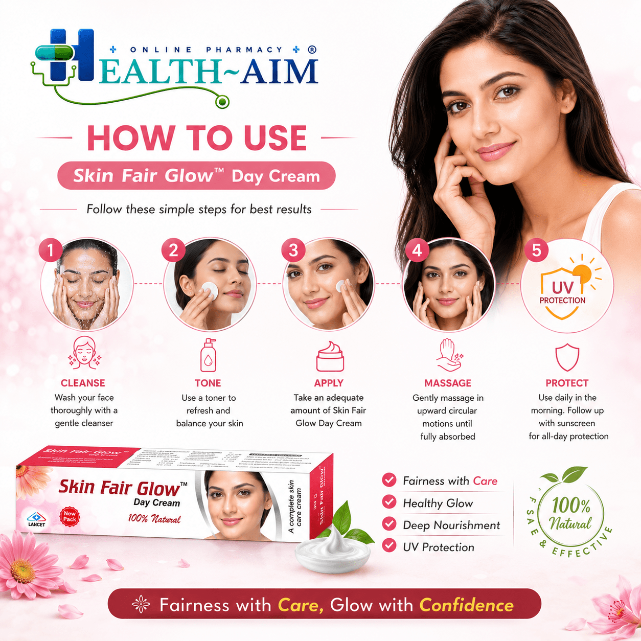 Skin Fair Glow Face Cream (Pack of 4) - HEALTH AIM PHARMACY