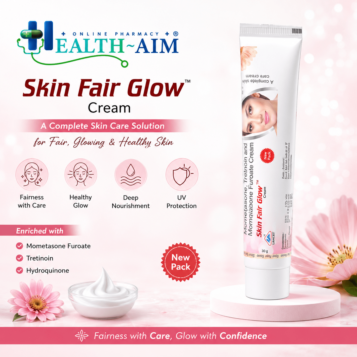 Skin Fair Glow Face Cream (Pack of 4) - HEALTH AIM PHARMACY