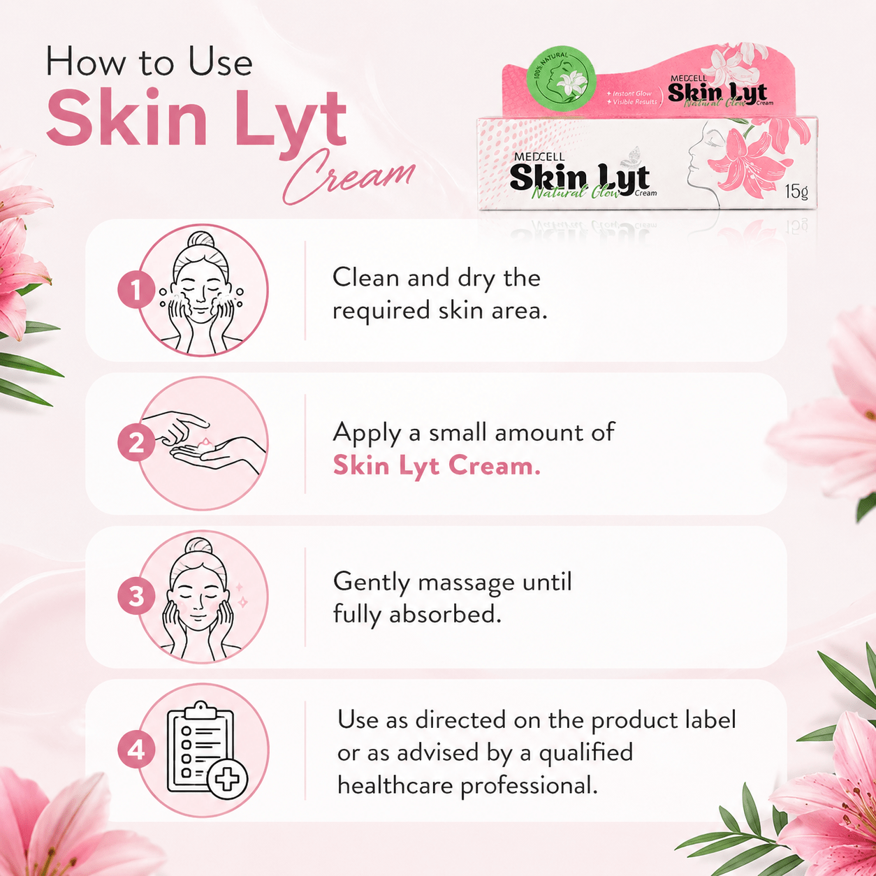 Skin Lyt Cream – Natural Glow Cream 15g | Visible Results for Bright & Healthy Skin - HEALTH AIM PHARMACY
