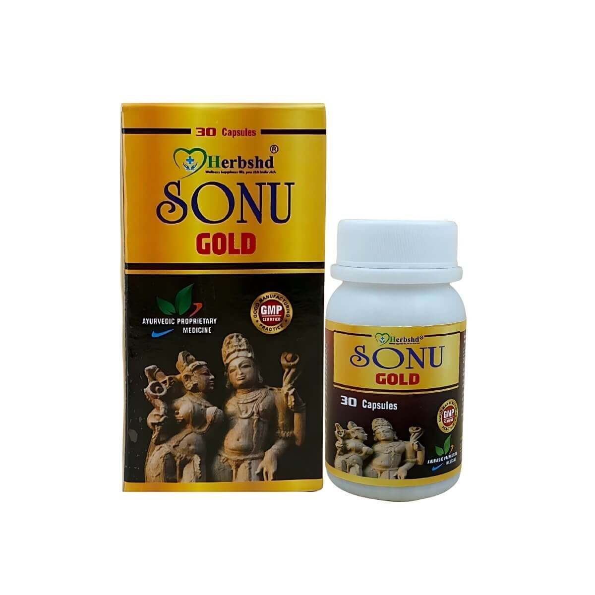 Sonu Gold Capsule for Premature Ejaculation male secretory medicine (Pack off 2) - HEALTH AIM PHARMACY