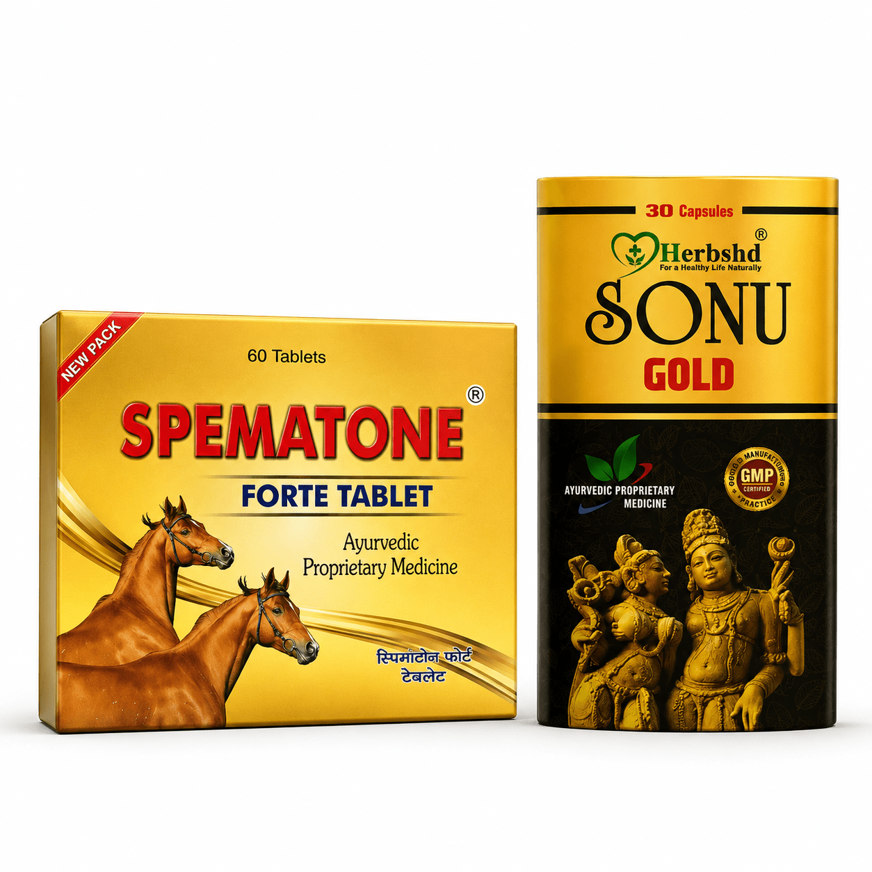 Spematone Forte Tablet & Sonu Gold Capsule - HEALTH AIM PHARMACY