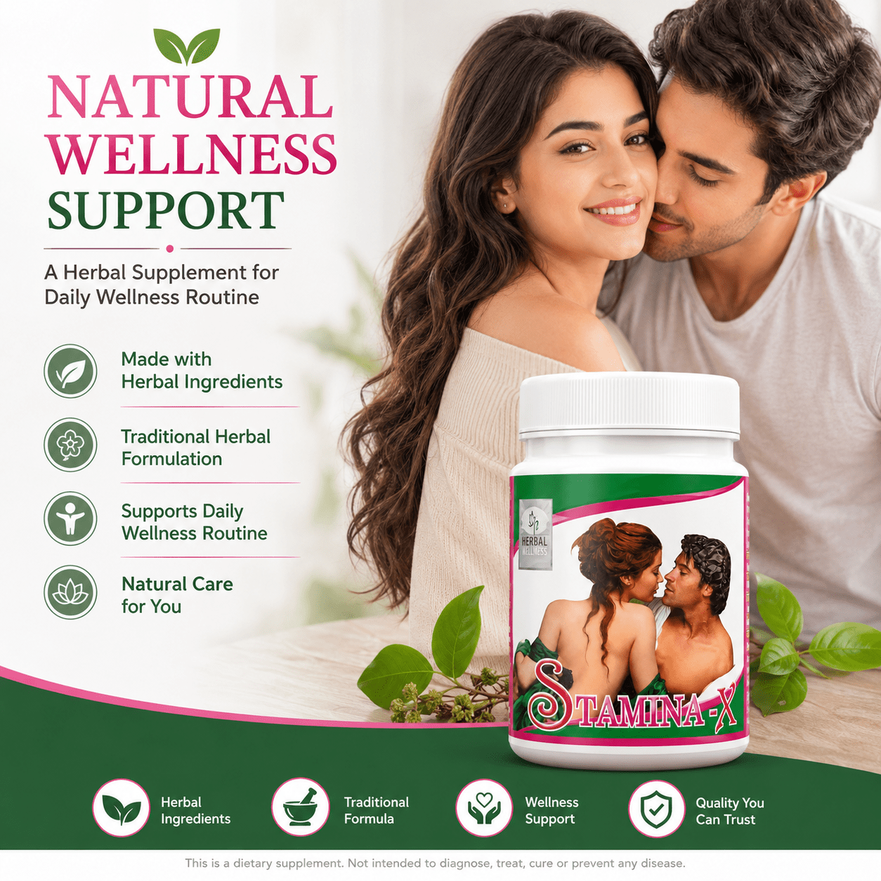 Stamina X Powder for Men 100gm. (Pack of 2) - HEALTH AIM PHARMACY