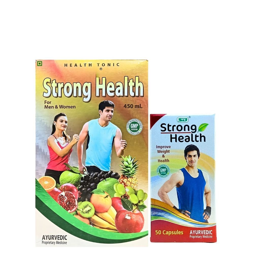STRONG HEALTH TONIC 450ML & 50 CAPSULE (COMBO PACK) - HEALTH AIM PHARMACY