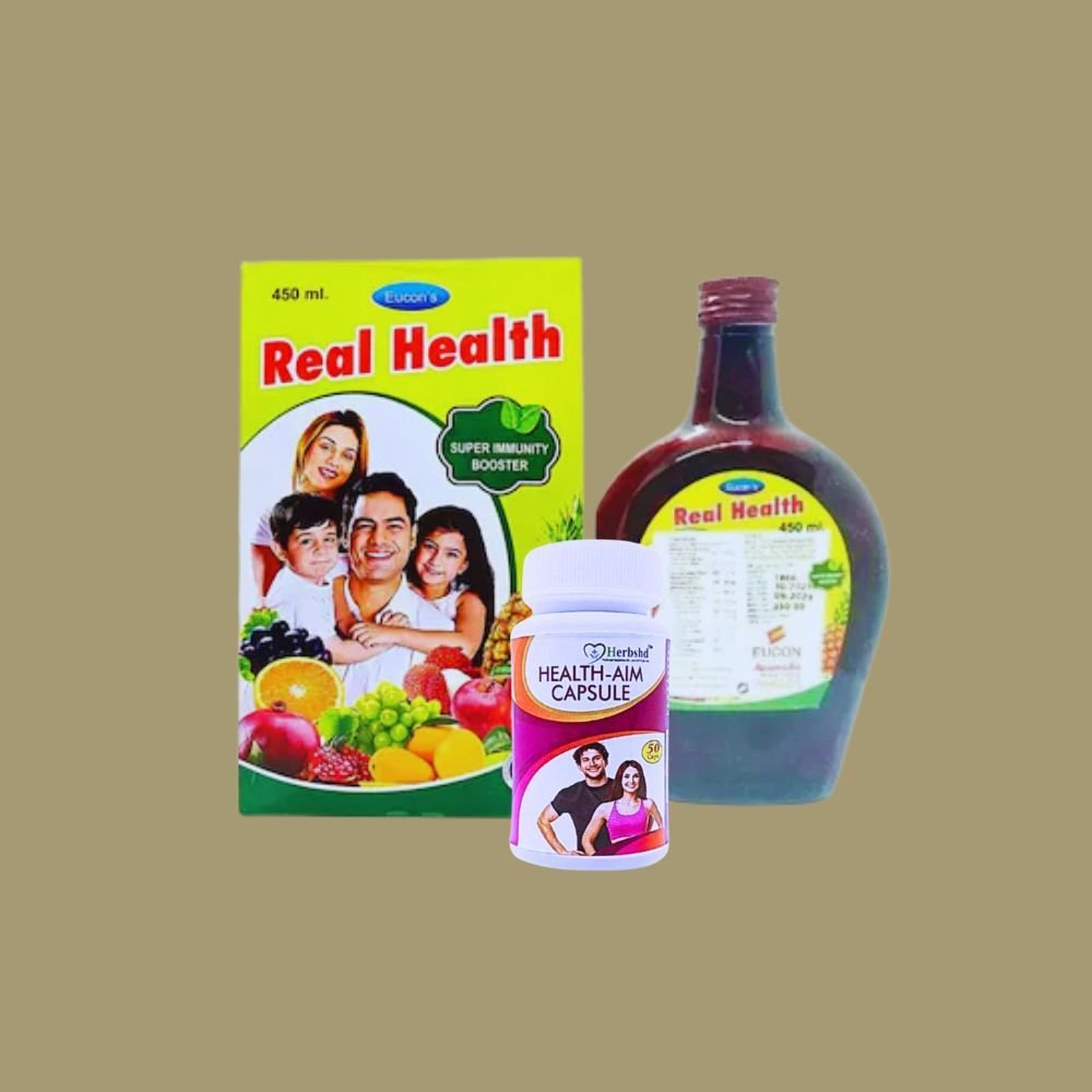 Super Immunity Booster Real Healt Tonic & Health Aim Capsule (Combo Pack) - HEALTH AIM PHARMACY