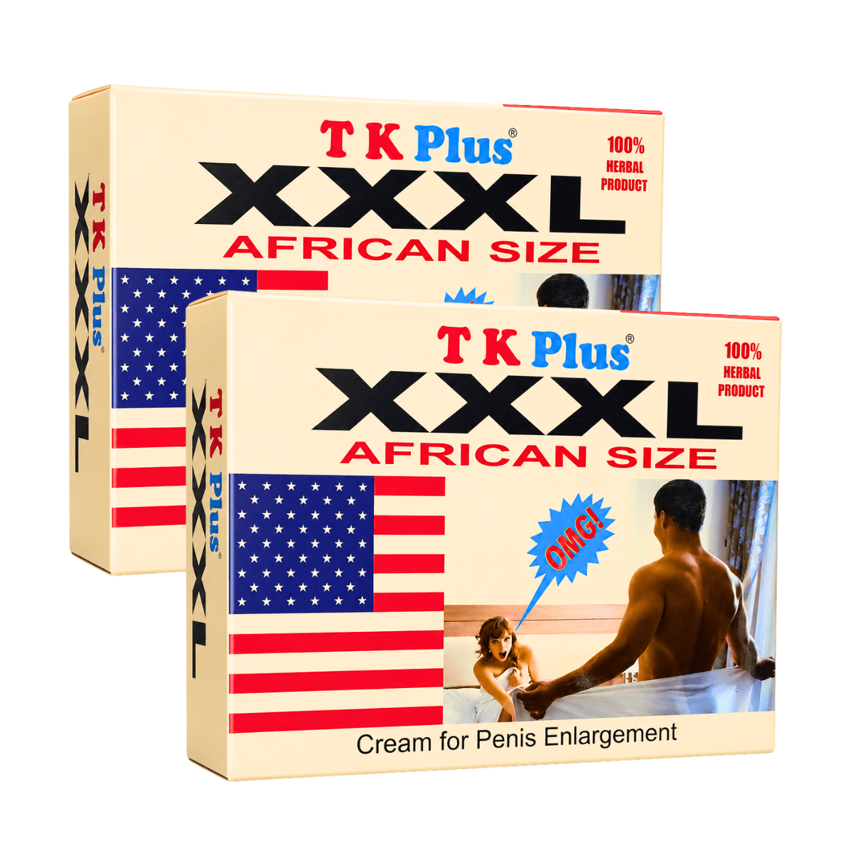 T K Plus XXXL African Size Cream (pack of 2) - HEALTH AIM PHARMACY