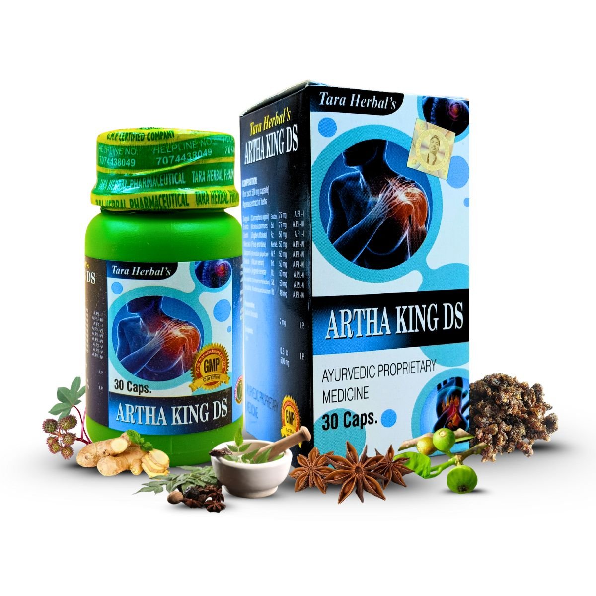 Tara Herbal Artha King Ds Capsule For Arthritis Relief 30 Caps | Pack of 2 - HEALTH AIM PHARMACY
