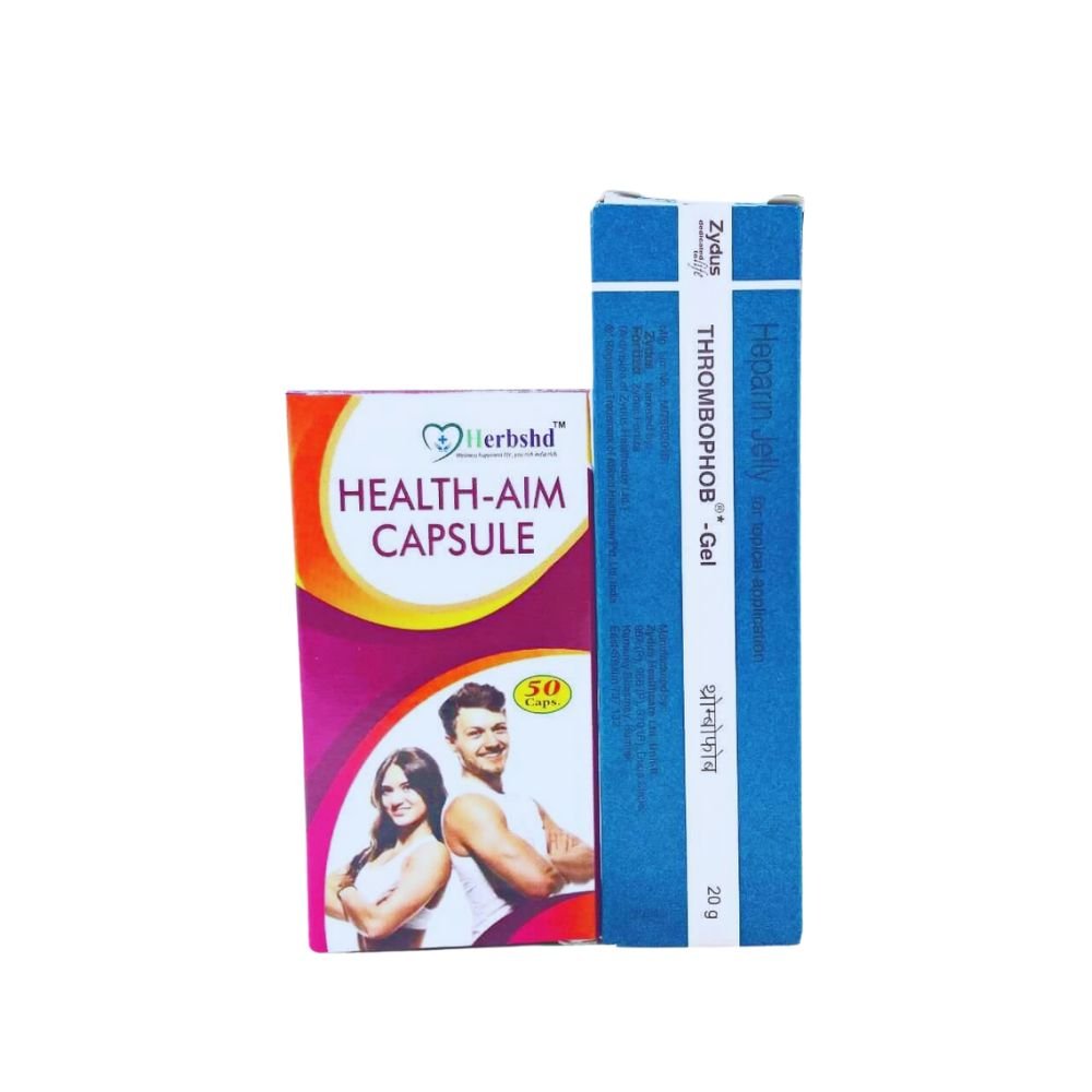 THROMBOPHOB GEL 20 GM & Health aim capsule (COMBO) - HEALTH AIM PHARMACY