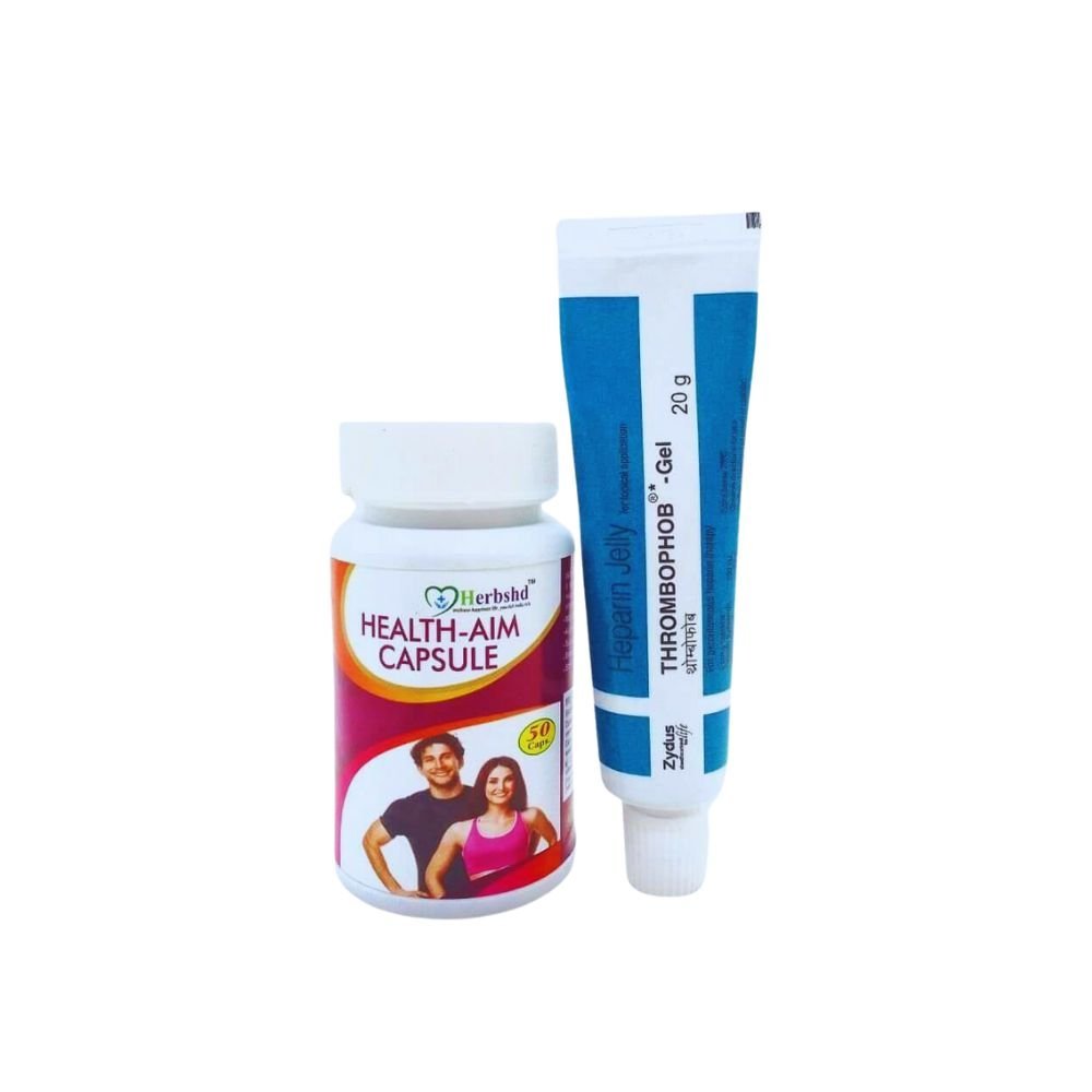 THROMBOPHOB GEL 20 GM & Health aim capsule (COMBO) - HEALTH AIM PHARMACY