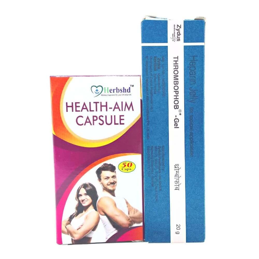 THROMBOPHOB - Gel & Health Aim Capsule (combo pack) - HEALTH AIM PHARMACY