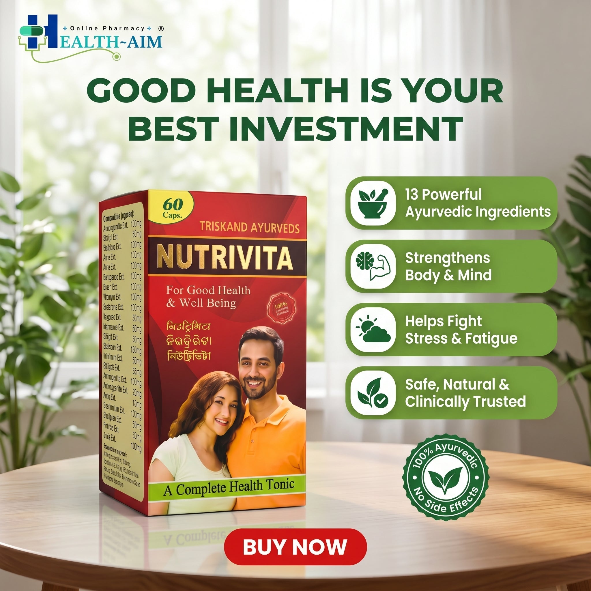 Triskand Ayurvedic Nutrivita Capsule(pack of 2) - HEALTH AIM PHARMACY